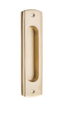 Sliding Door Pull Traditional Satin Brass H150xW43mm