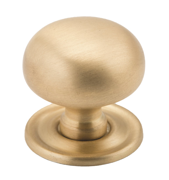 Cupboard Knob Classic Satin Brass D32xP33mm