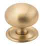 Cupboard Knob Classic Satin Brass D38xP36mm