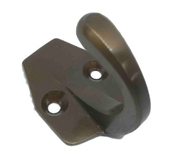 Drake & Wrigley 1077 Robe Hook In 5 Colours : Florentine Bronze ,Chrome Plate ,Brass Plate ,Satin Bronze ,Satin Chrome Plate