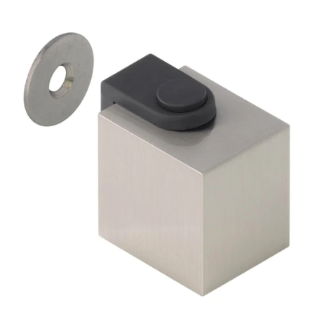 Mardeco 5042 Magnetic Door Stop Overall Size 30mm x 25mm Finish Black .Brushed Nickel & Satin Chrome