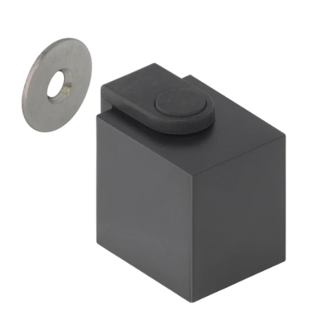 Mardeco 5042 Magnetic Door Stop Overall Size 30mm x 25mm Finish Black .Brushed Nickel & Satin Chrome