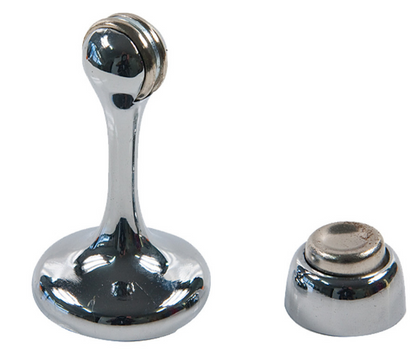 Sylvan Wall Mounted Magnetic Hold Back Door Stop - Chrome ,Polished Brass & Satin Plate Finish