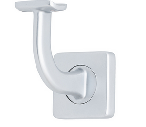 MILES NELSON BANNISTER BRACKET SQUARE COVER IN 2 COLOURS : SATIN CHROME ,SATIN NICKEL