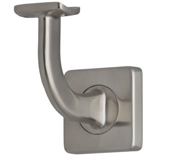 MILES NELSON BANISTER BRACKET SQUARE COVER IN 2 COLOURS : SATIN CHROME ,SATIN NICKEL