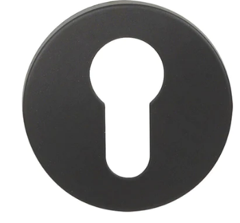 Groel Escutcheon R8B Round Finish Available In 5 Colours :  Brushed Satin Chrome ,Black ,Graphite (Bronze) ,Satin Brass ,Inox Tech