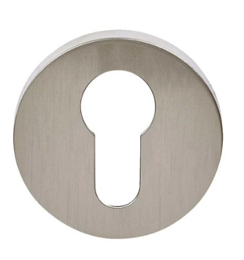 Groel Escutcheon R8B Round Finish Available In 5 Colours :  Brushed Satin Chrome ,Black ,Graphite (Bronze) ,Satin Brass ,Inox Tech