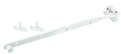 Jaeco Fanlight Stay 305mm Top Hung Window In 6 Colours : Brass Plate ,Chrome ,Florentine Bronze ,Satin Chrome ,Satin Nickel ,White