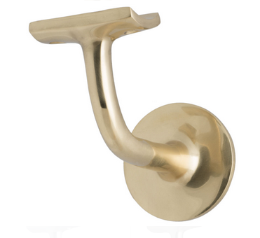 MILES NELSON BANISTER BRACKET MADE FROM SOLID BRASS IN 3 COLOURS : BRASS, SATIN CHROME, SATIN NICKEL FINISH