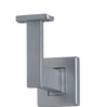 MILES NELSON BANISTER BRACKET SQUARE SATIN CHROME -CPNT