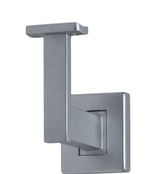 MILES NELSON BANNISTER BRACKET SQUARE SATIN CHROME -CPNT