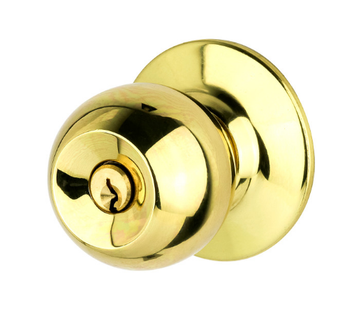 Sylvan Quest Double Cylinder Entrance Set (key both sides) Polished Brass & Stainless Steel