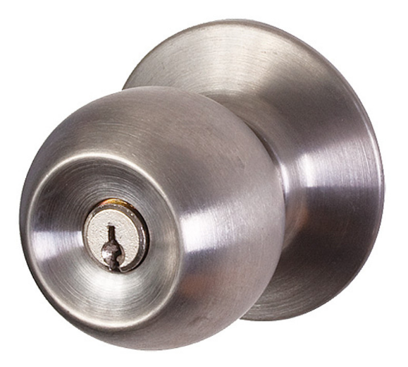Sylvan Quest Combination Entrance knobset and Dead Bolt Polished Brass & Stainless Steel