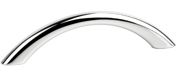 Sylvan Crescent Cabinet 96mm & 128mm Handle Chrome plate ,White & Satin Chrome Plate