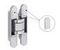 JNF IN.05.061.CB Plastic Covers for Coplan Hinge Finsh : Satin Chrome (grey) & Black