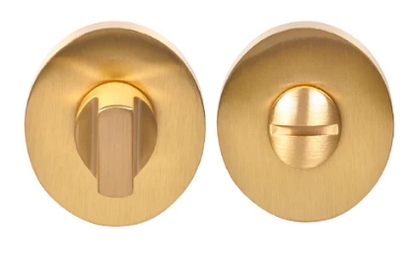 Groel Privacy Turn Round Finish Available In 5 Colours :  Brushed Satin Chrome ,Black ,Graphite (Bronze) ,Satin Brass ,Inox Tech