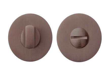 Groel Privacy Turn Round Finish Available In 5 Colours :  Brushed Satin Chrome ,Black ,Graphite (Bronze) ,Satin Brass ,Inox Tech