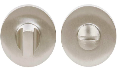 Groel Privacy Turn Round Finish Available In 5 Colours :  Brushed Satin Chrome ,Black ,Graphite (Bronze) ,Satin Brass ,Inox Tech