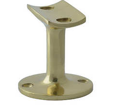 MILES NELSON BANISTER BRACKET SUPPORT MADE FROM SOLID BRASS IN 3 COLOURS : BRASS, SATIN CHROME, SATIN NICKEL FINISH
