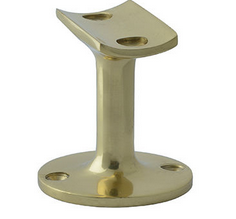 MILES NELSON BANNISTER BRACKET SUPPORT MADE FROM SOLID BRASS IN 3 COLOURS : BRASS, SATIN CHROME, SATIN NICKEL FINISH