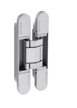 JNF IN.05.062 Invisible Hinge With 3D Adjustment Coplan 175 ( 90 kg ) Edition Finish : Satin Chrome (grey) ,Black & White