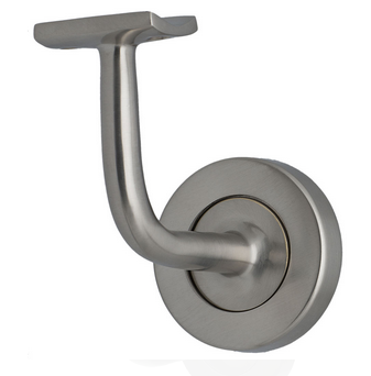 MILES NELSON BANISTER BRACKET MADE FROM SOLID BRASS IN 3 COLOURS : SATIN CHROME, SATIN GRAPHITE, SATIN NICKEL FINISH