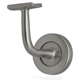 MILES NELSON BANNISTER BRACKET MADE FROM SOLID BRASS IN 3 COLOURS : SATIN CHROME, SATIN GRAPHITE, SATIN NICKEL FINISH