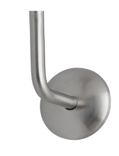 MILES NELSON BANNISTER BRACKET SATIN GRADE STAINLESS STELL - WITHOUT & WITH SADDLE