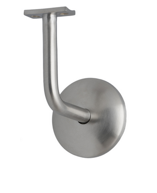 MILES NELSON BANISTER BRACKET SATIN GRADE STAINLESS STELL - WITHOUT & WITH SADDLE