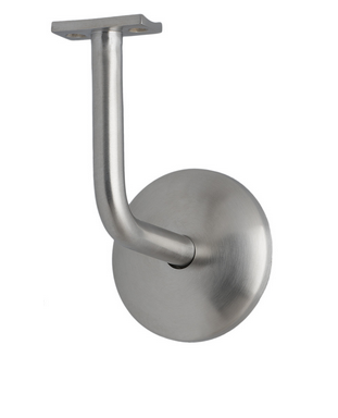 MILES NELSON BANNISTER BRACKET SATIN GRADE STAINLESS STELL - WITHOUT & WITH SADDLE