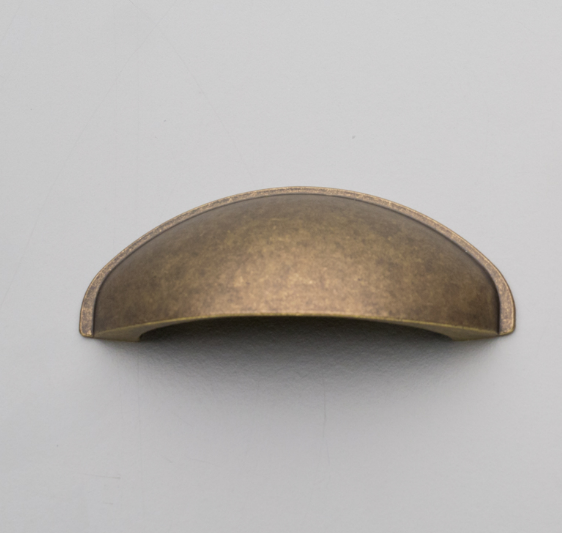 Kethy Bilbao Shell 64mm C to C 80mm O/A  Available In 5 Colours : Antique Brass Matt ,Copper Blush Matt ,Charcoal Matt ,Black Powder Coat Matt#8 ,Oxidised Tin Matt