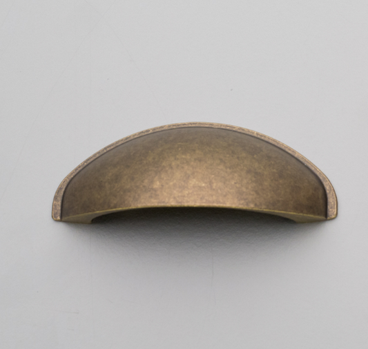 Kethy Bilbao Shell 64mm C to C 80mm O/A  Available In 5 Colours : Antique Brass Matt ,Copper Blush Matt ,Charcoal Matt ,Black Powder Coat Matt#8 ,Oxidised Tin Matt