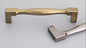 Kethy Hampton Square D Handle 128mm Antique Brass Gloss & Oxidised Tin Gloss