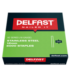 Delfast 18gauge Stainless Steel 92 Series Staples - Box 5000.