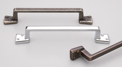 Kethy Aston Square D Handle 128mm C to C  Available In 3 Colours : Antique Pewter ,Rustic Brass ,Rustic Copper