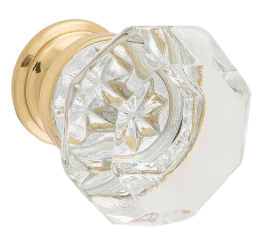Cupboard Knob Sophia Glass Polished Brass D41xP47mm BP27mm