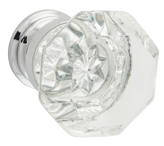 Cupboard Knob Sophia Glass Chrome Plated D41xP47mm BP27mm