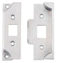 Tube Latch Split Cam Face Plate & Striker Kit Rebated Chrome Plated H95xW38mm
