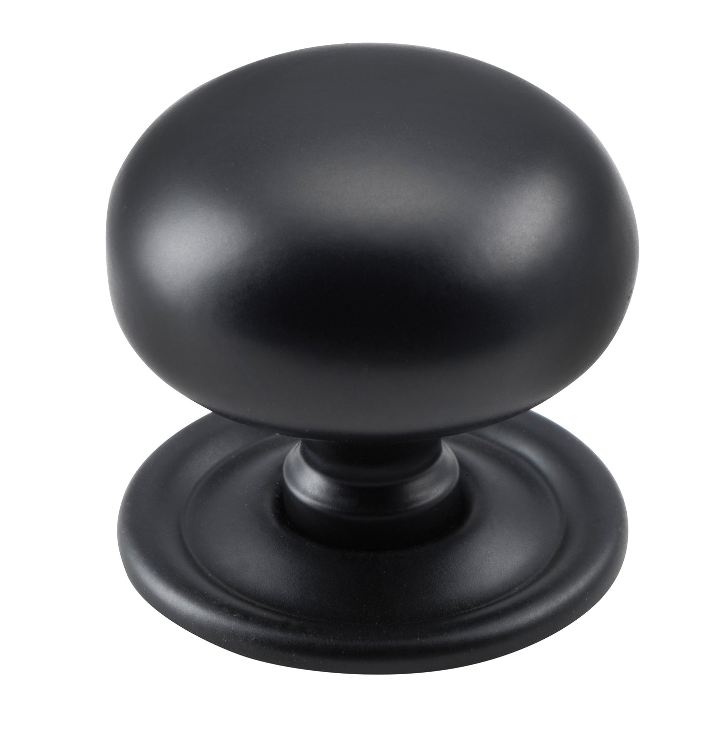 Cupboard Knob Classic Matt Black D38xP36mm