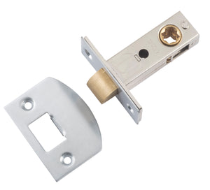 Tube Latch Split Cam 'D' Striker Satin Chrome Backset 45mm