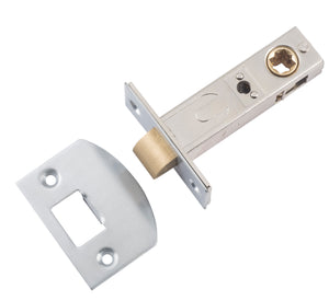 Tube Latch Split Cam 'D' Striker Satin Chrome Backset 60mm