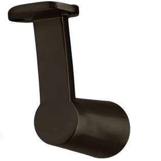 MILES NELSON BANNISTER BRACKET SATIN GRAPHITE FINISH - WITHOUT & WITH BASE