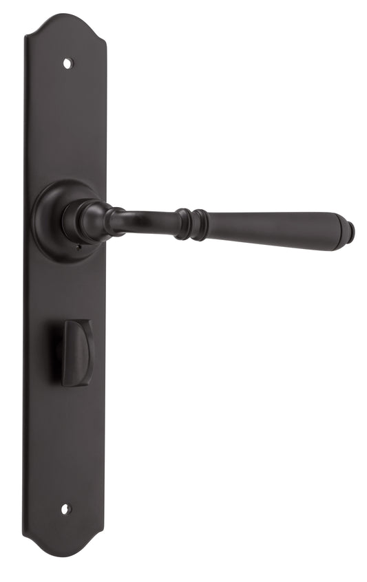 Door Lever Reims Privacy Pair Matt Black H240xW40xP70mm