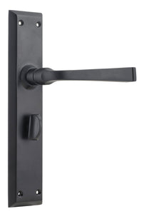Door Lever Menton Privacy Pair Matt Black H225xW50xP75mm