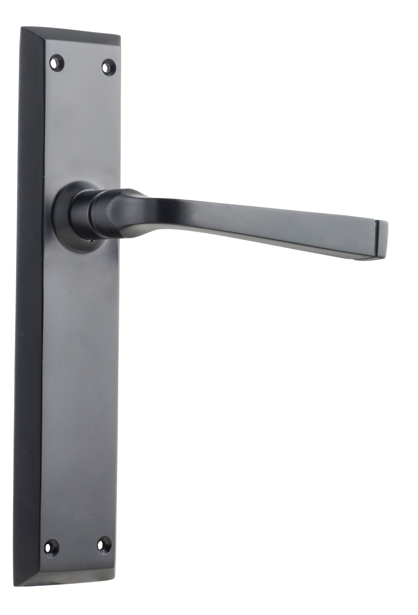 Door Lever Menton Latch Pair Matt Black H225xW50xP75mm