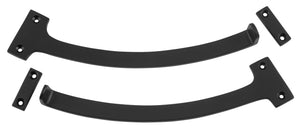 Fanlight Stop Pair Matt Black L190mm