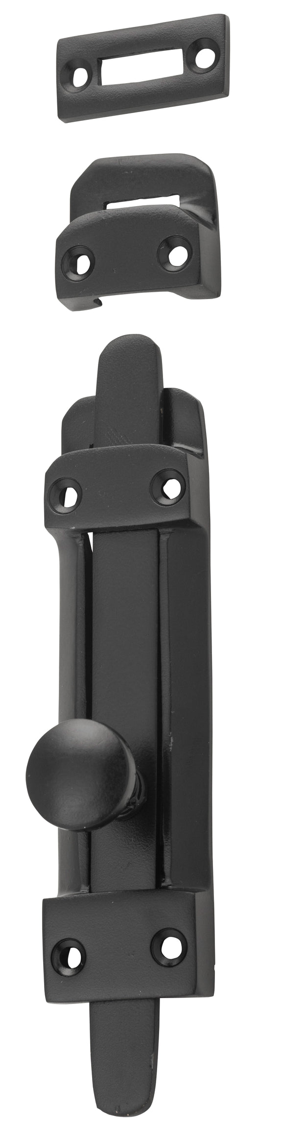 Tower Bolt Matt Black H118xW32mm