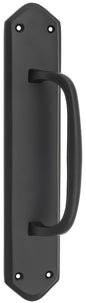 Pull Handle Offset Backplate Matt Black H250xW50xP50mm