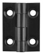 Cabinet Hinge Fixed Pin Matt Black H25xW22mm