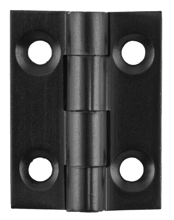 Cabinet Hinge Fixed Pin Matt Black H25xW22mm